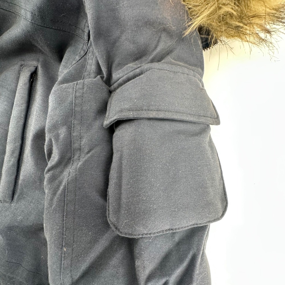 NFL New England Patriots Parka Jacket Women M Navy Blue Rare NWOT Football Cozy - Picture 10 of 13